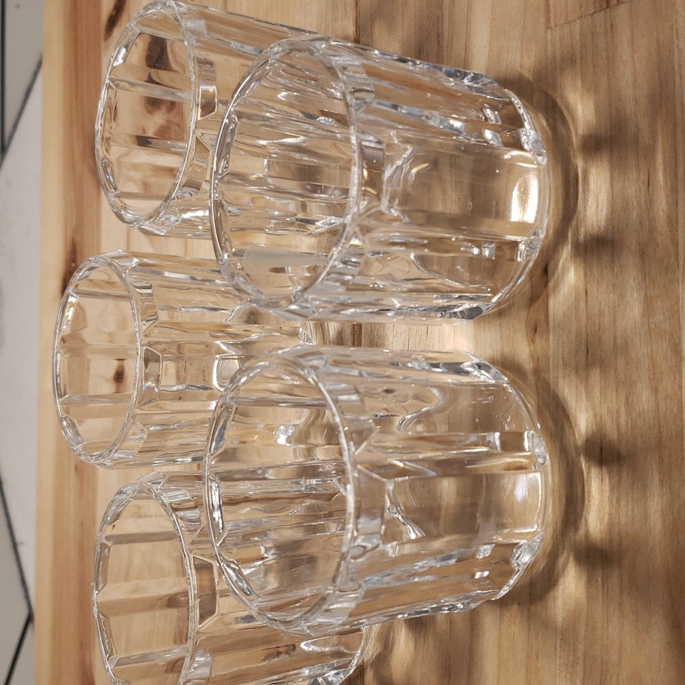 5 Clear Glass Votive Candle Holders